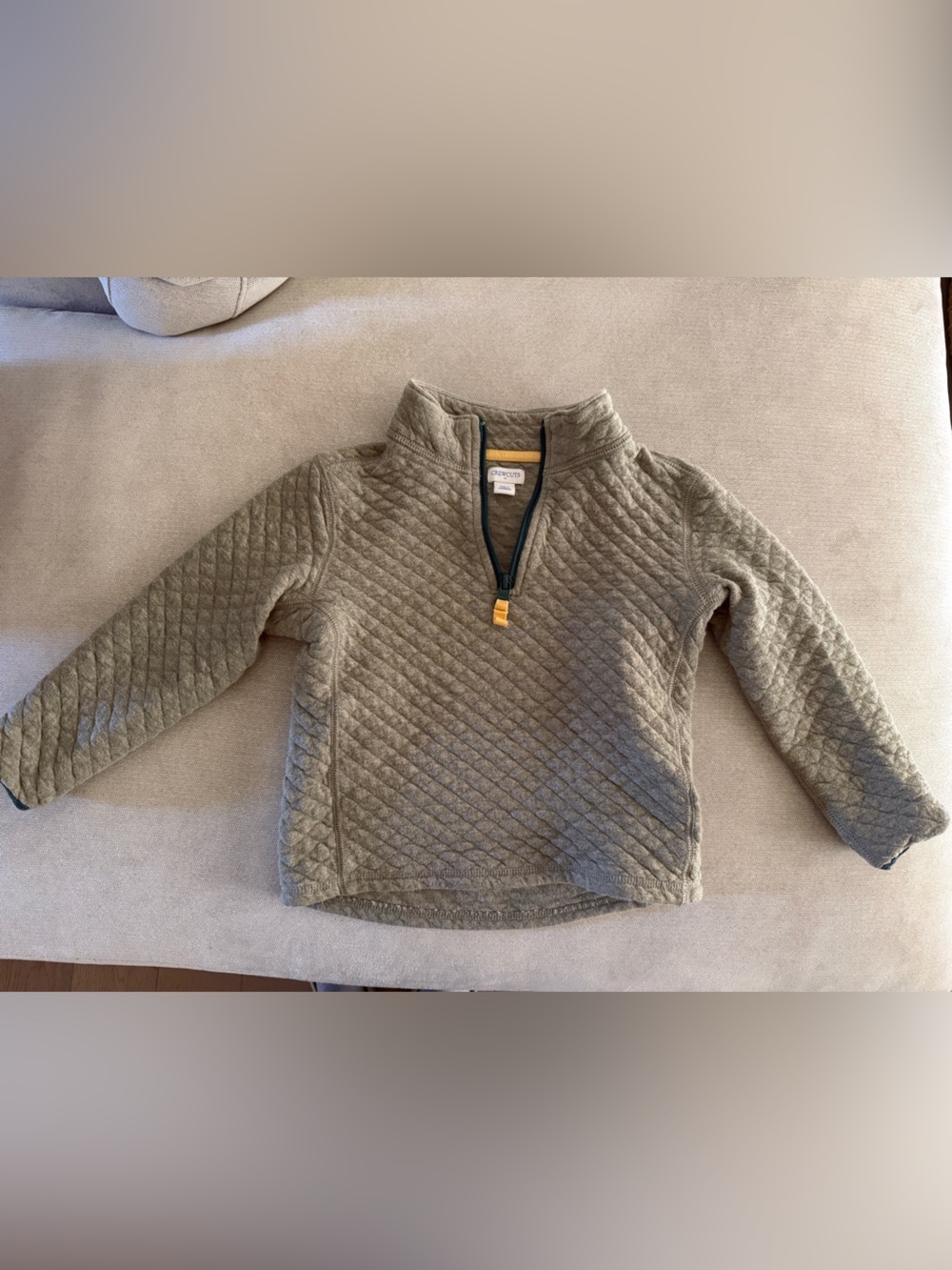 Crewcuts Quilted 1/4 Zip Sweater